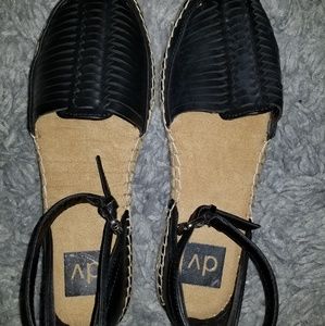 Black SUPER CUTE ankle Espadrilles